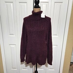 Altar'd State Purple Turtleneck Sweater Size S